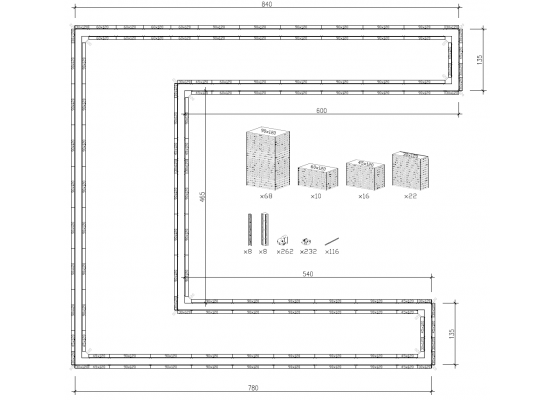 PIONBOX 100,8 m2 Kompletny system szalunków