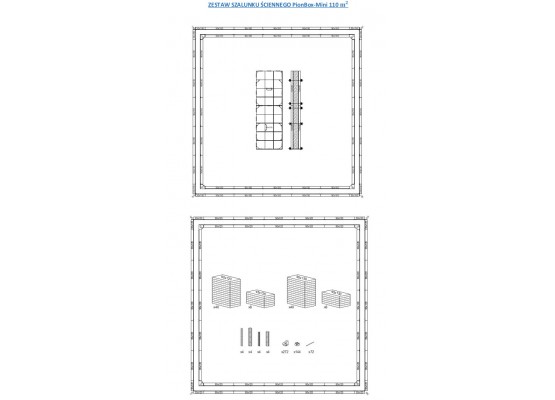 PIONBOX 100,8 m2 Kompletny system szalunków